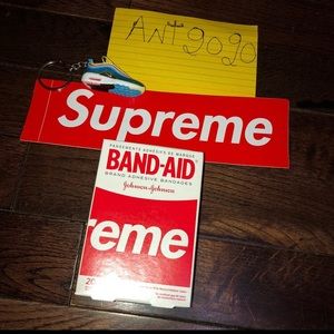 Supreme bandaid red Stickers ❤️